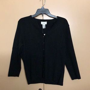 Black cardigan